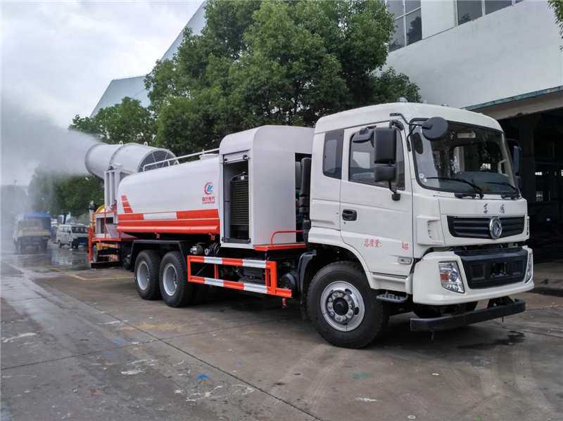 16噸圓罐東風(fēng)隨專多功能抑塵車,60-120米霧炮車